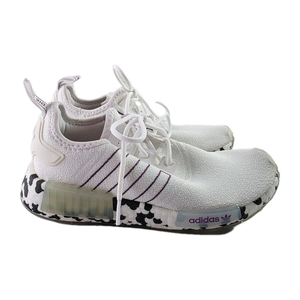 Adidas NMD_R1 Shoes Color Splash White, Active Purple Women's Size 8